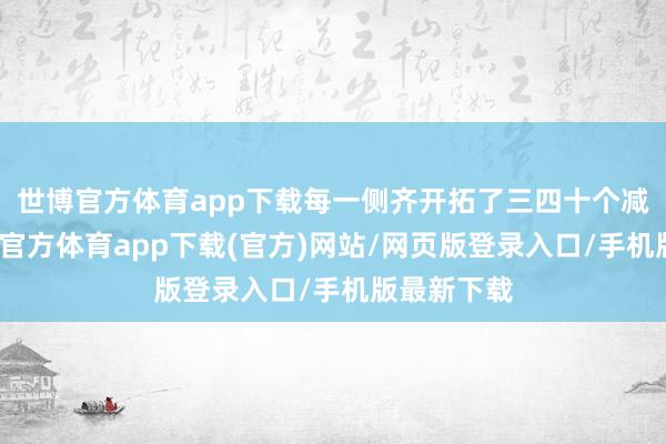 世博官方体育app下载每一侧齐开拓了三四十个减慢带-世博官方体育app下载(官方)网站/网页版登录入口/手机版最新下载