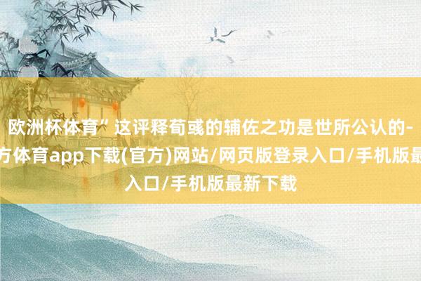 欧洲杯体育”这评释荀彧的辅佐之功是世所公认的-世博官方体育app下载(官方)网站/网页版登录入口/手机版最新下载