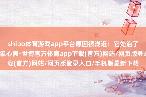 shibo体育游戏app平台原因很浅近：它处治了现代东说念主最大的形象心焦-世博官方体育app下载(官方)网站/网页版登录入口/手机版最新下载