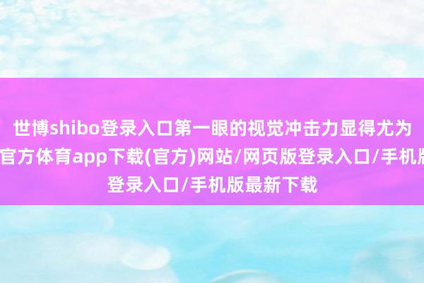 世博shibo登录入口第一眼的视觉冲击力显得尤为进攻-世博官方体育app下载(官方)网站/网页版登录入口/手机版最新下载
