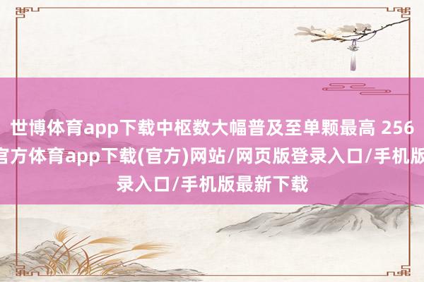 世博体育app下载中枢数大幅普及至单颗最高 256 个-世博官方体育app下载(官方)网站/网页版登录入口/手机版最新下载