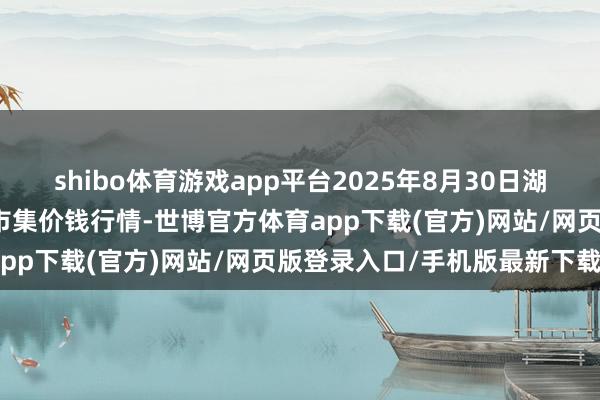 shibo体育游戏app平台2025年8月30日湖北鄂州市蟠龙农居品批发市集价钱行情-世博官方体育app下载(官方)网站/网页版登录入口/手机版最新下载
