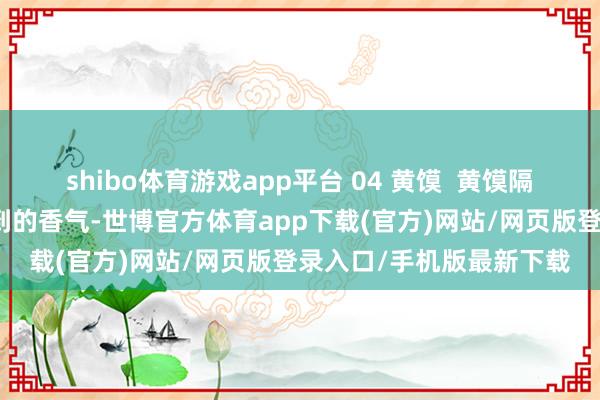 shibo体育游戏app平台 04 黄馍  黄馍隔着老远就能闻到它那独到的香气-世博官方体育app下载(官方)网站/网页版登录入口/手机版最新下载