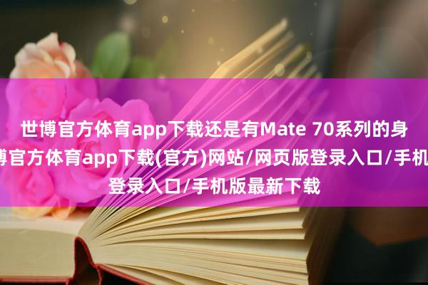 世博官方体育app下载还是有Mate 70系列的身影出现-世博官方体育app下载(官方)网站/网页版登录入口/手机版最新下载